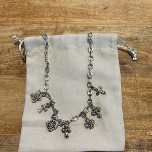 Vintage Brighton Silver and Gold  cross necklace